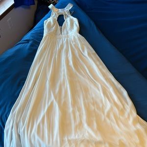 White LuLu prom dress